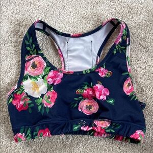 Floral Racerback sports bra